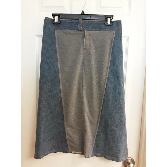 DKNY Jean Skirt, Women's Size Small, Long, Straight, Stretch, Blue/gray EUC - Picture 1 of 4